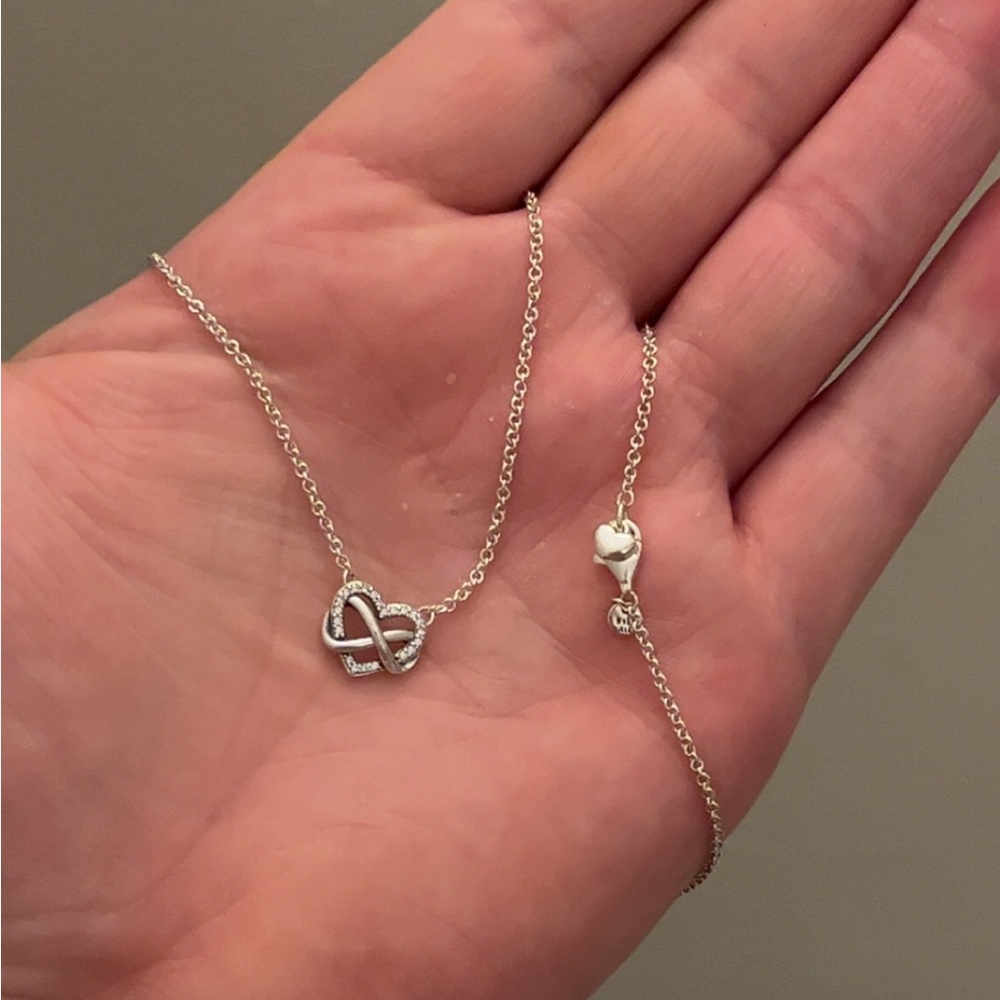 BN Pandora Double Heart Necklace